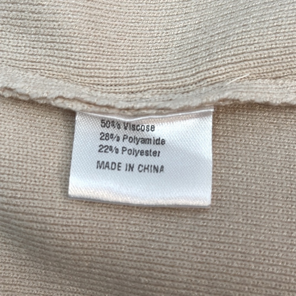 Striped Beige Long Sleeve Dress Ultra Soft Sz SM NEW! - Picture 4 of 5